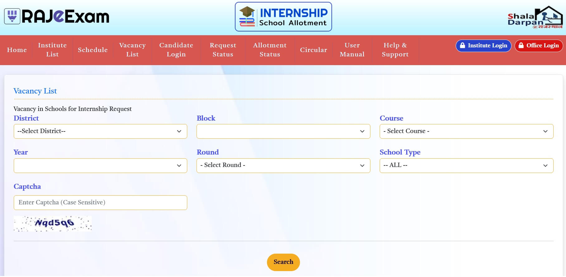 Shala Darpan Internship Vacancy List